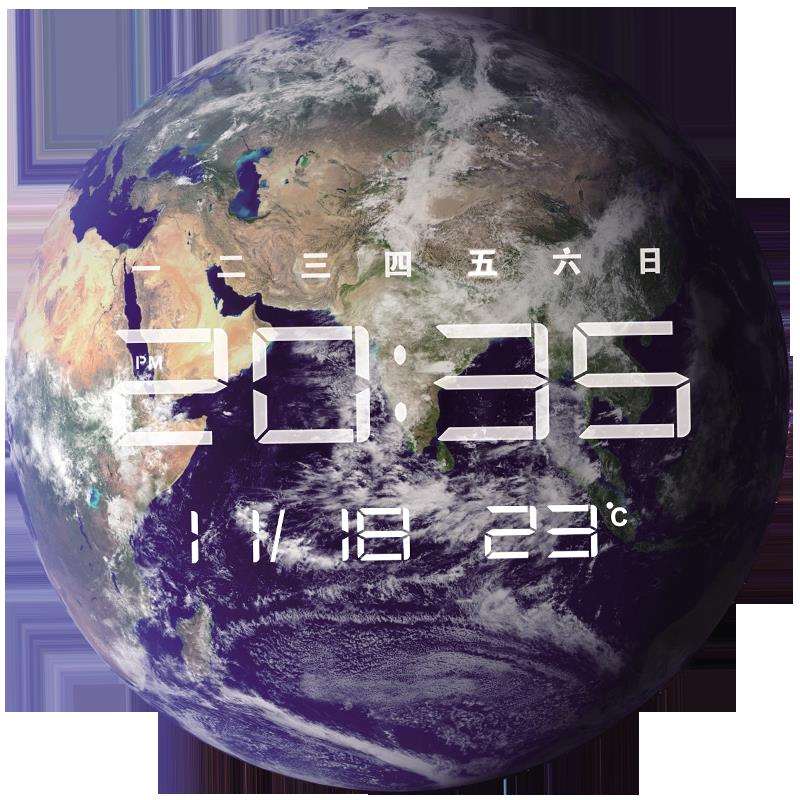 创意夜光时尚家用数字客厅万年历静音电子钟钟表挂钟挂墙台式时钟
