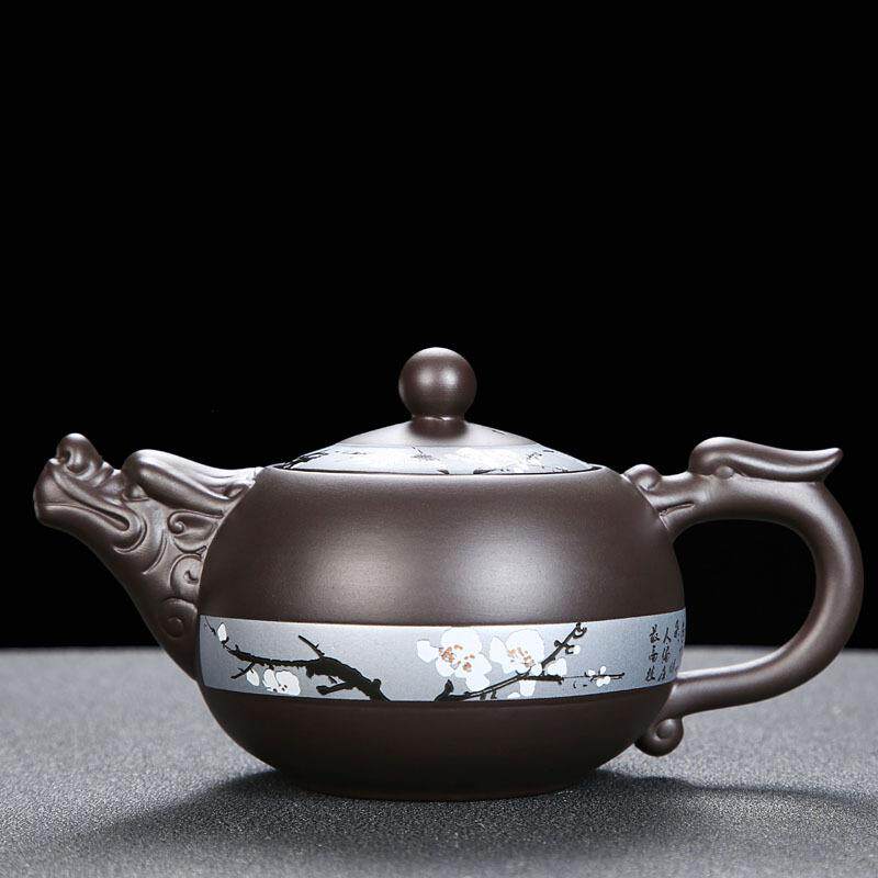 紫砂茶具套装家用整套功夫祥龙茶壶现代简约泡茶杯盖碗茶洗创意