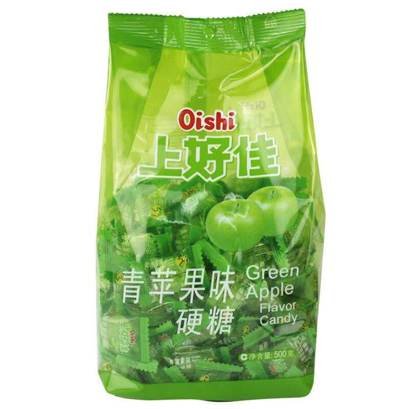 新货青苹果味年货水果硬糖500g大袋装青苹水果味道结婚庆散装喜糖