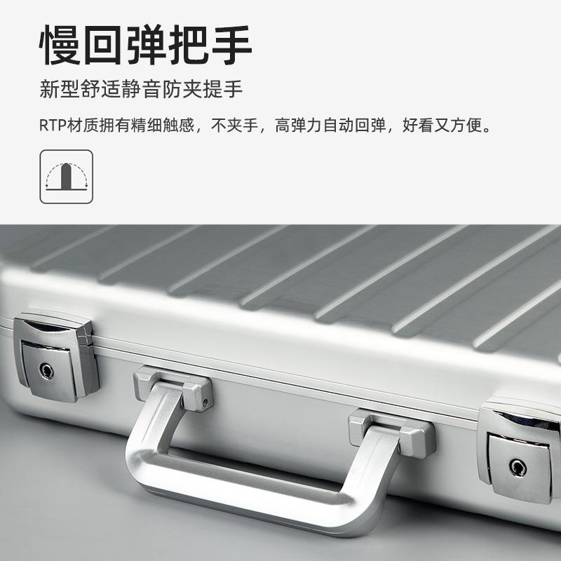 便携手提式铝合金珠宝箱 商务珠宝首饰箱带锁大容量手提箱工厂