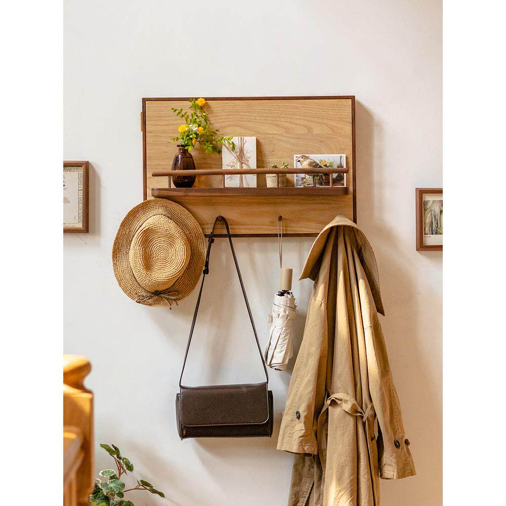 电表箱装饰画配电箱遮挡改造创意置物架红樱桃实木电闸盒挂画