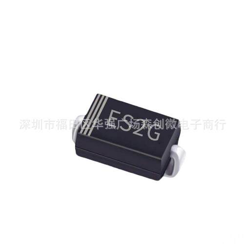 整盘SF26 印字ES2G 封装SMA DO-214AC 2A/400V贴片超快恢复二极管