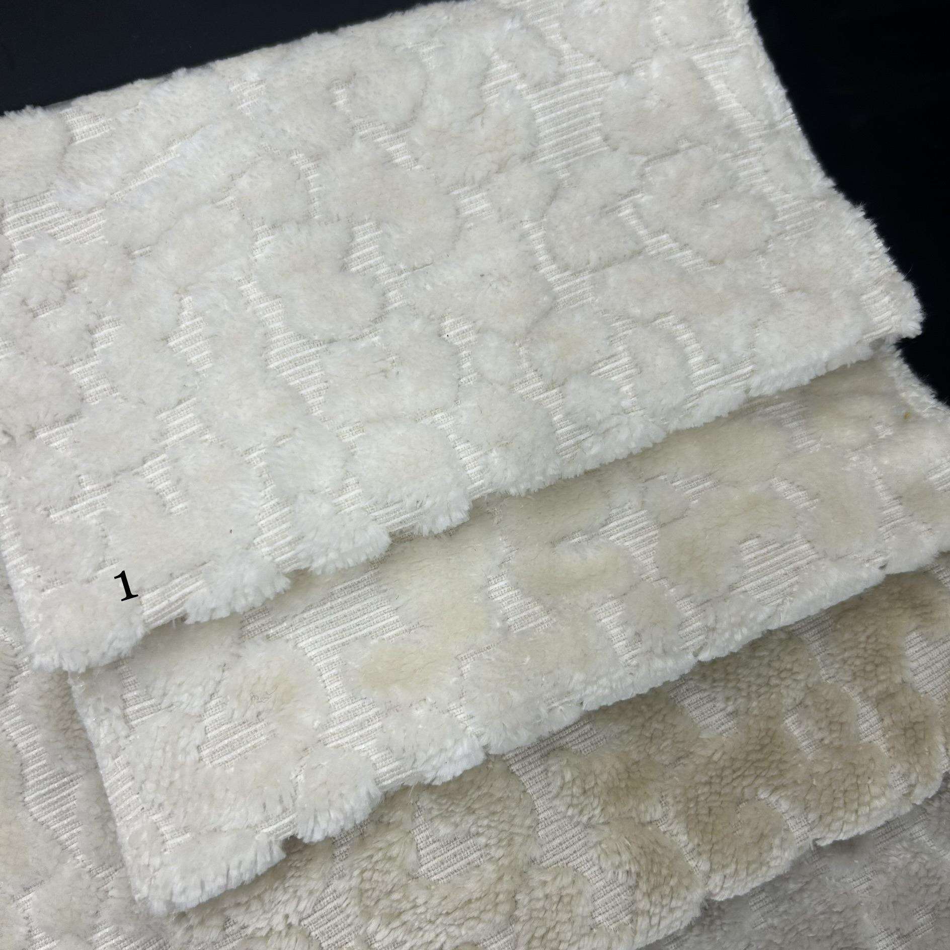 门幅140cm凹凸几何图案亮光雪尼尔提花沙发布仿割绒豹纹提花布