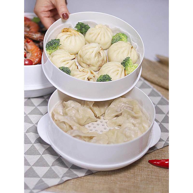 微波炉蒸笼加热专用饭盒食品级盖子微波器皿蒸盘蒸盒商用烤鸡烤盘
