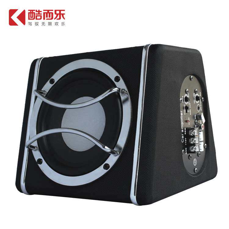 厂家直销新款6寸12V梯形有源汽车音响低音炮 车载音响改装音箱