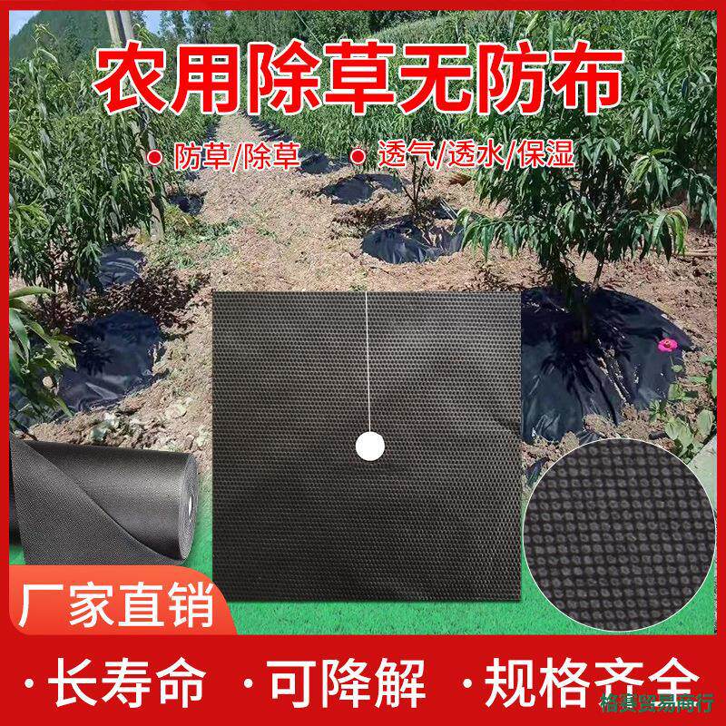 生态防草布厂家直销除草布农用果园耐用地膜果树新型无妨地布槟榔