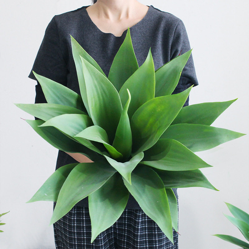 现货仿真植物龙舌兰沙漠绿植室内北欧家居盆栽盆景摆件假花批