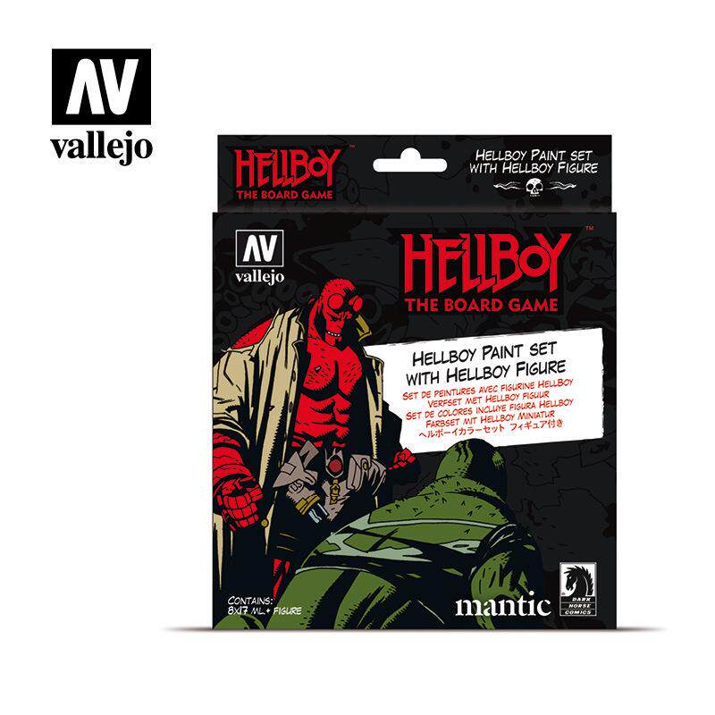 vallejoAV西班牙环保水性漆地狱男爵油漆套装8X17ML70187