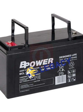 BPOWER蓄电池 BCL 105-12 内阻低 12V105AH 铅酸蓄电池 价格优惠