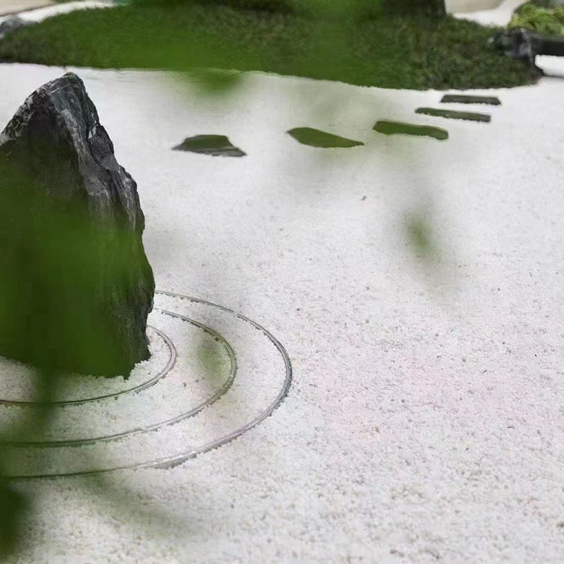 批发白色碎石 园林铺路用白卵石 日式枯山水白石子尖角砾石