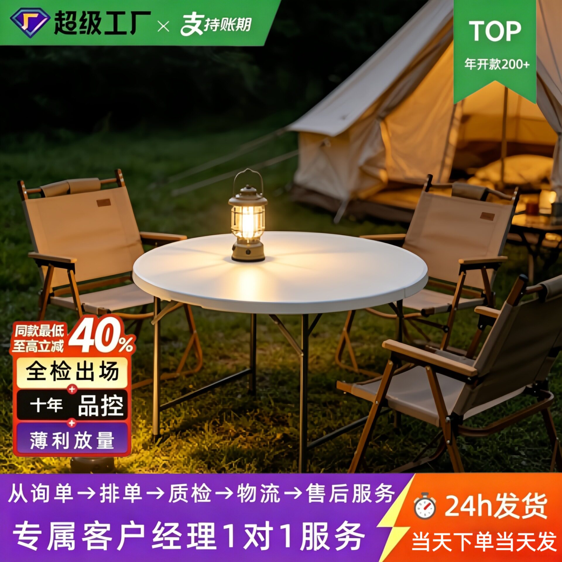 圆形折叠餐桌塑料桌圆桌酒店桌户外桌烧烤桌子酒店塑料折叠圆桌