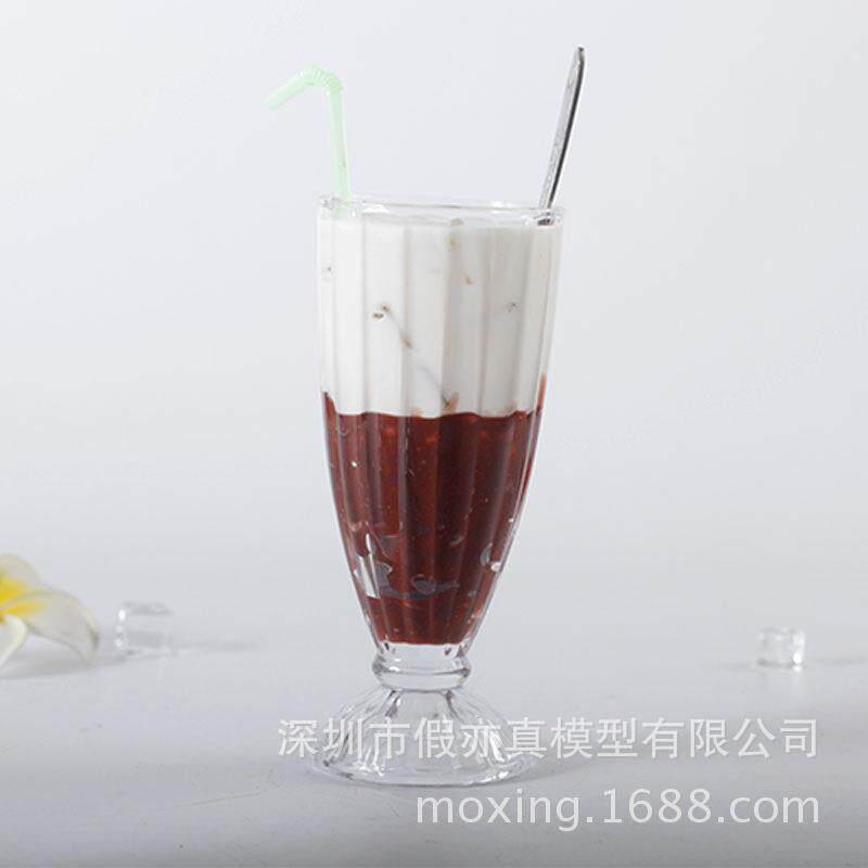 特卖仿真冰冻饮料模型柠檬红茶冰可乐珍珠奶茶红豆奶牛红豆冰模型