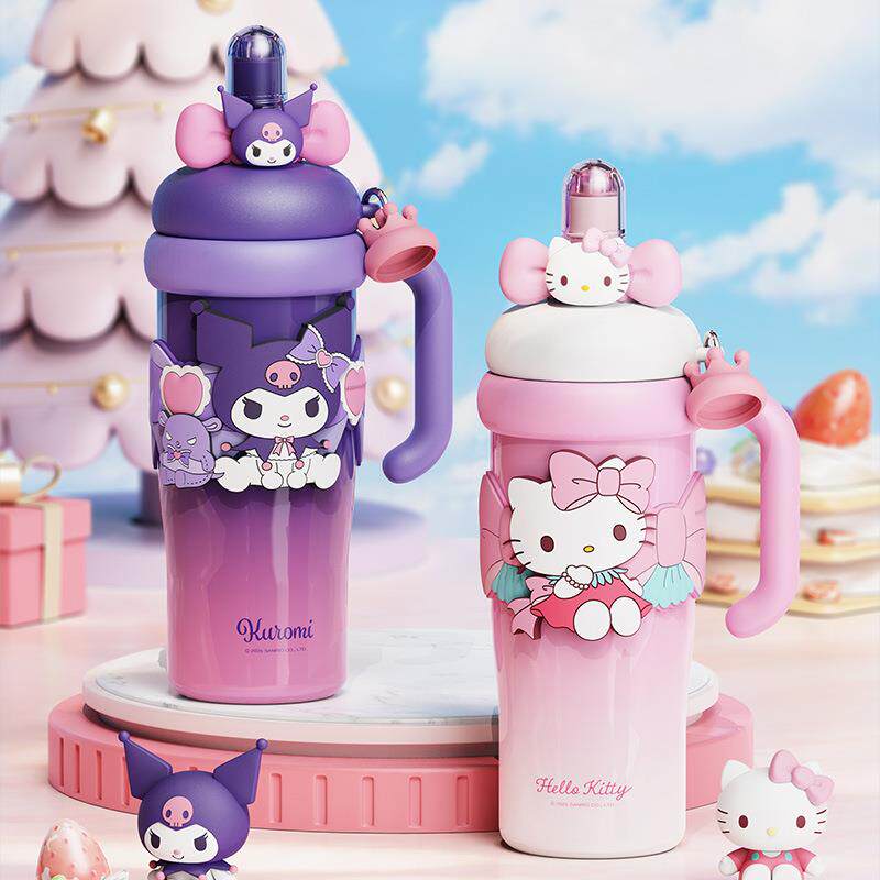hellokitty三丽鸥冰霸保冷保温杯女高颜值316不锈钢大容量车载杯