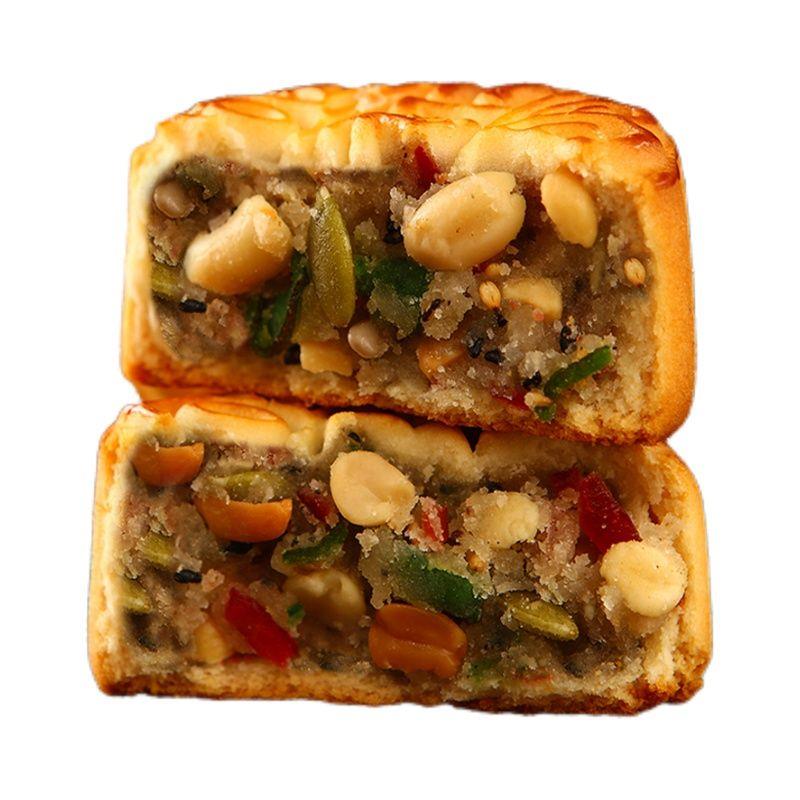 特价现做】广式手工月饼传统老五仁老式中秋独立包装糕点零食