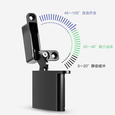 意式阿克德极简铝合金门框重型天地铰链Akrd隐藏式门窗25公斤铰
