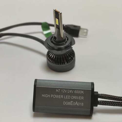 外贸新款双铜管汽车LED大灯H1 H7 H11 9012 9005 H4大功率65W灯泡