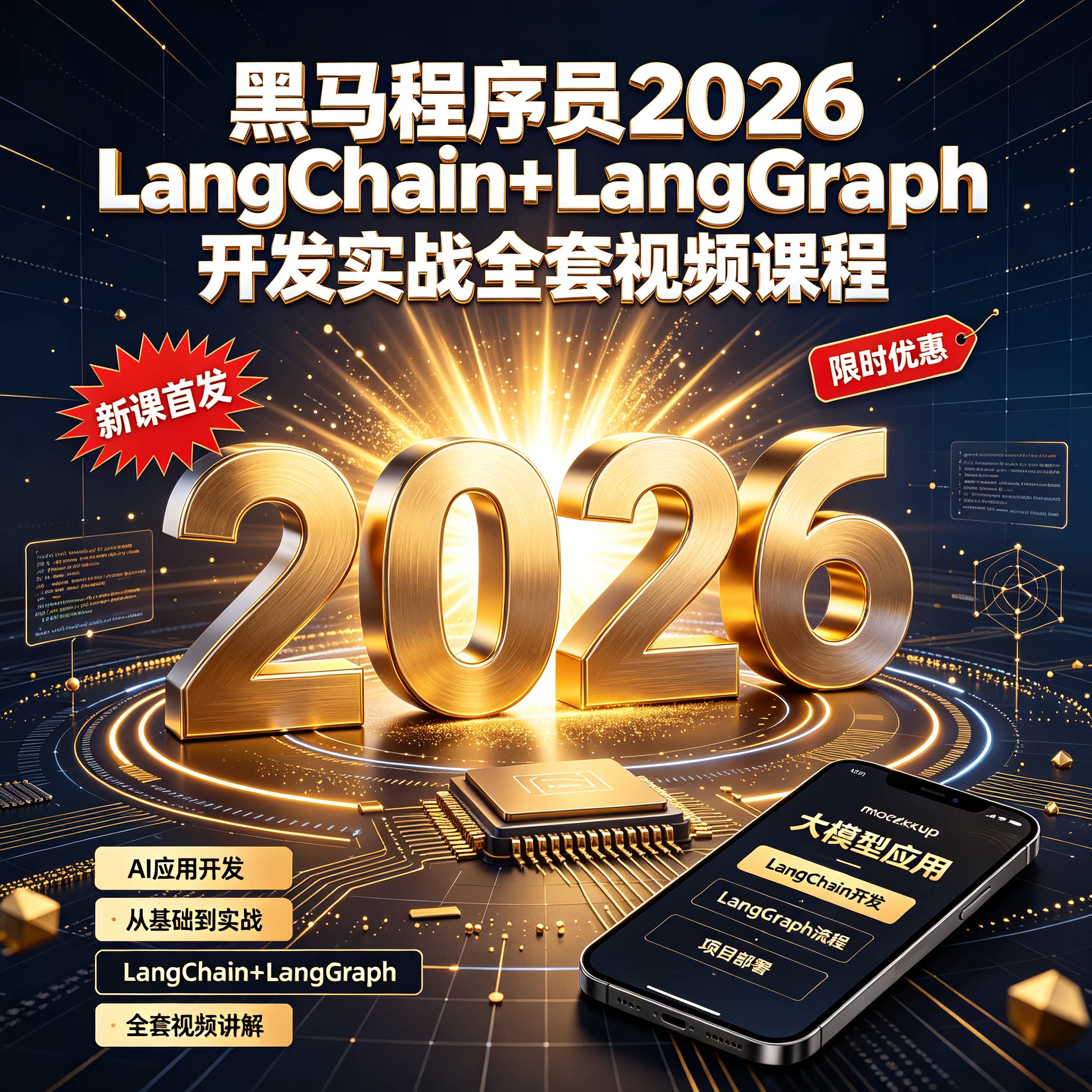 黑马程序员2026LangChain+LangGraph开发实战全套视频课程