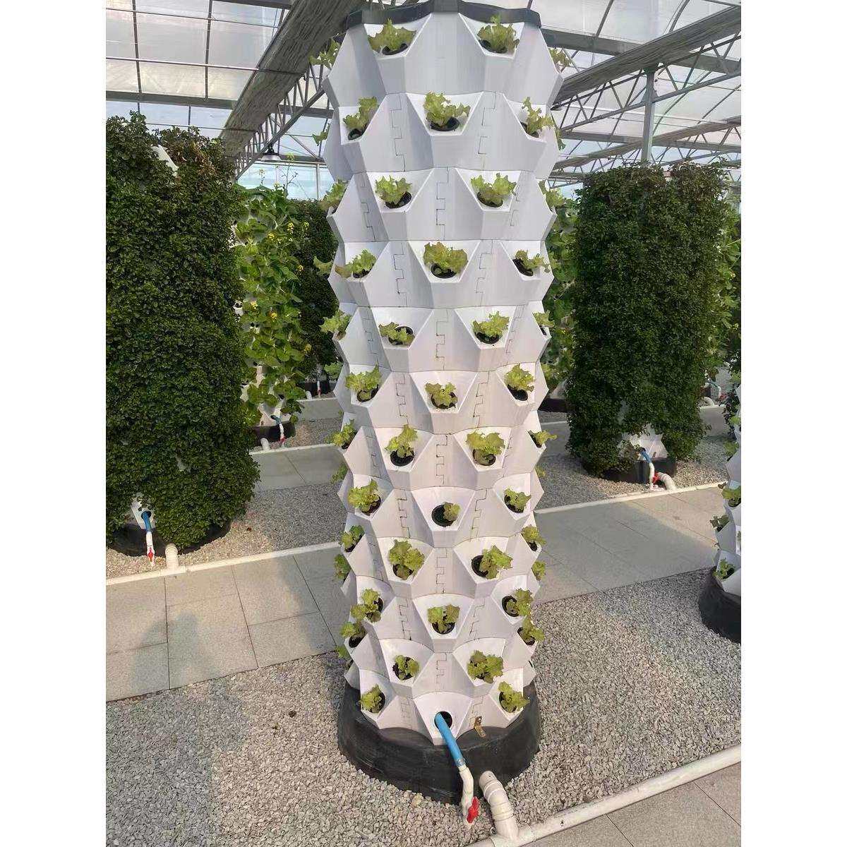 菠萝塔无土栽培霧培设施家庭 大棚 阳台蔬菜种植设备立体种菜