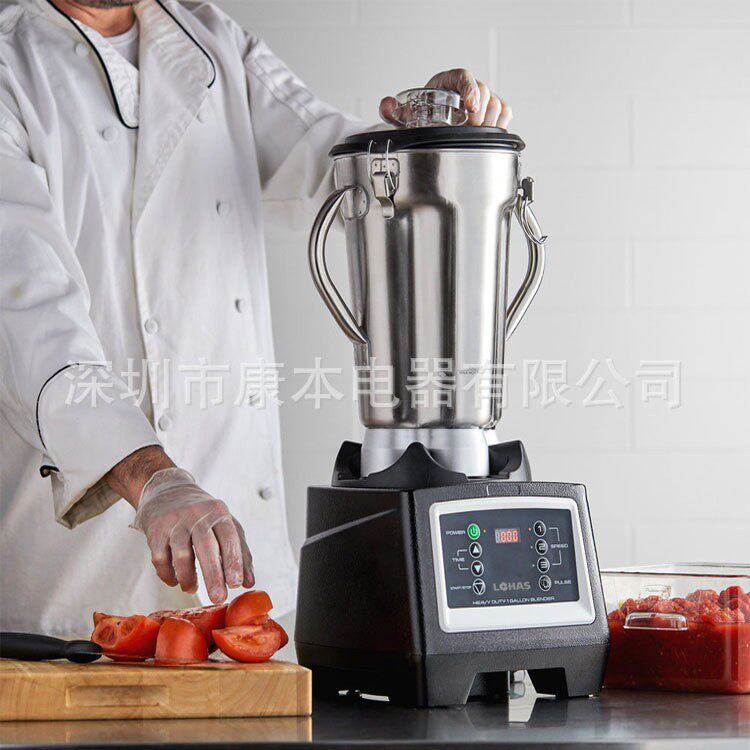 厂家高档商用搅拌机料理大容量4L不锈钢杯酒店霍尔调速 美/欧规