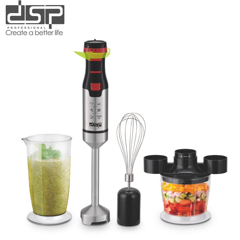 DSP/丹松料理棒宝宝4合1多功能家用电动手持搅拌机打蛋榨汁绞肉器