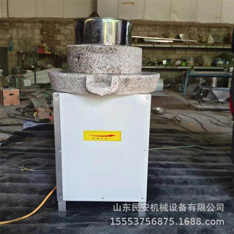 小麦玉米面粉石磨机大小企业加工磨浆设备早餐加工豆腐肠粉石碾机