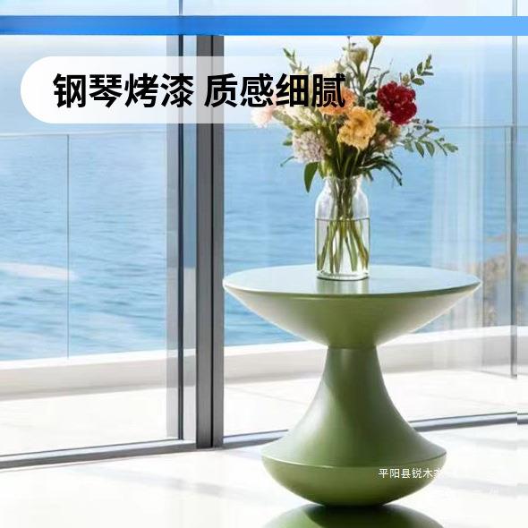 沙发红色小边几精致茶台设计感客厅角几床头现代简约创意小茶几