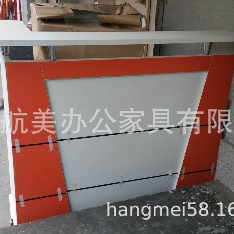 沈阳收银台小型转角吧台桌简约现代前台接待台理发店铺服装多功能