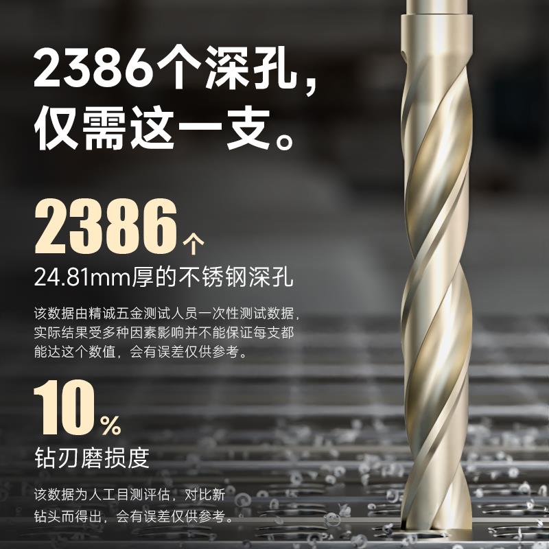 含钴不锈钢 高钴锥柄麻花钻头锥柄钻头M42镀钛涂层进口