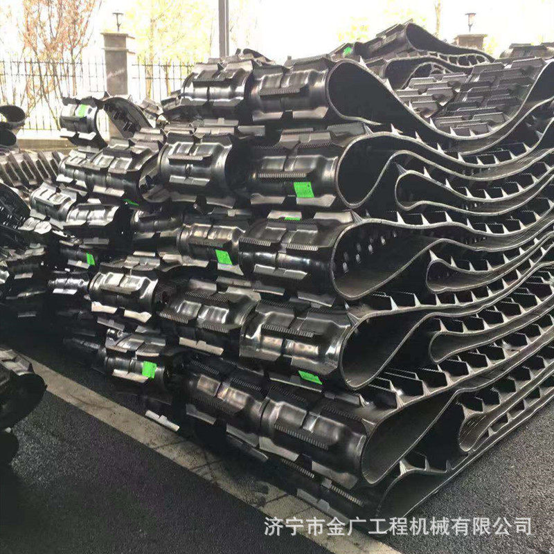 旋耕机爬山虎运输车微耕机挖掘机橡胶履带小微挖山地车橡胶链条