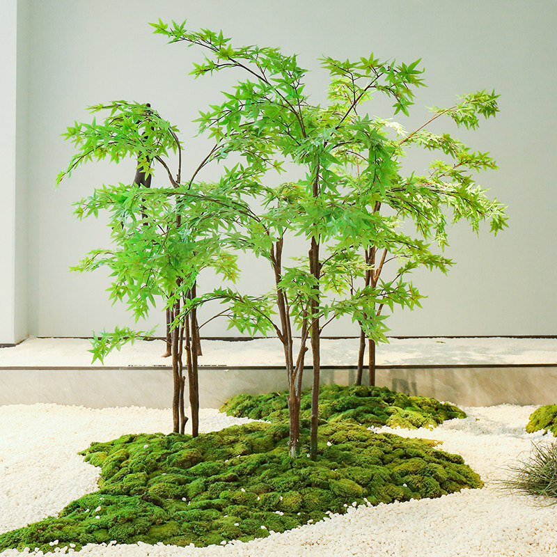 高仿真绿植假植物室内摆件装饰北欧风景观造景样板间落地大型青枫