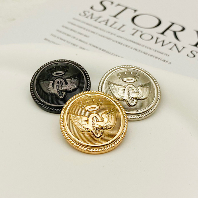 高端男女制服钮扣时尚外套风衣大衣扣子金色圆形西装毛衣纽扣袖口