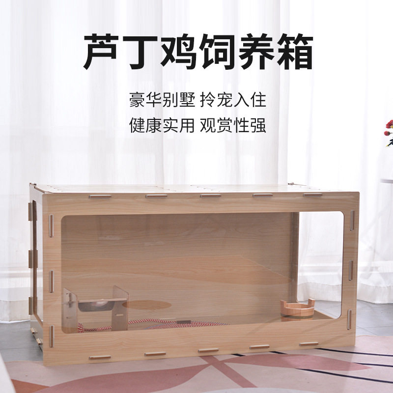 木质芦丁鸡养殖箱饲养箱宠物繁殖箱木制透明宠物箱恒温箱仓鼠箱