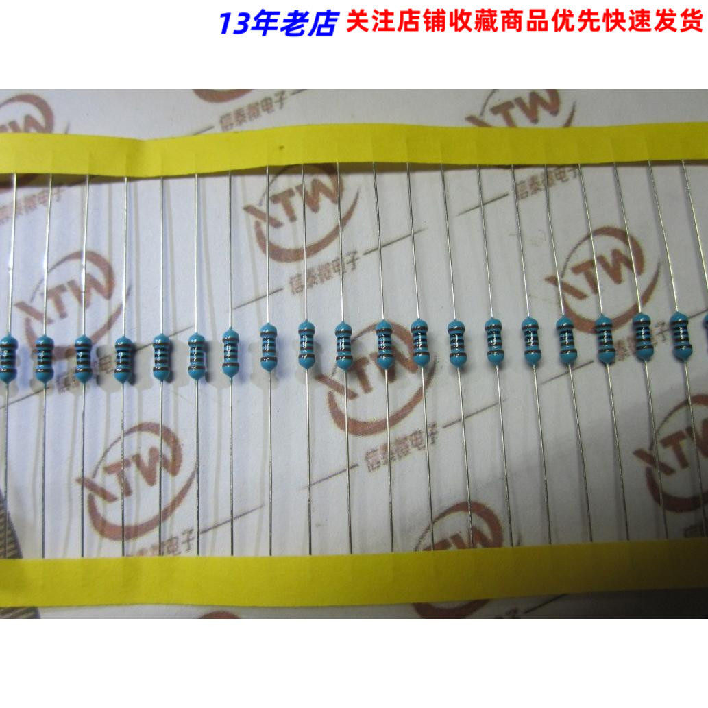 1/4W 金属膜电阻1%精密度 0.1R-0.91R 65元/盒(5千个)备注阻值