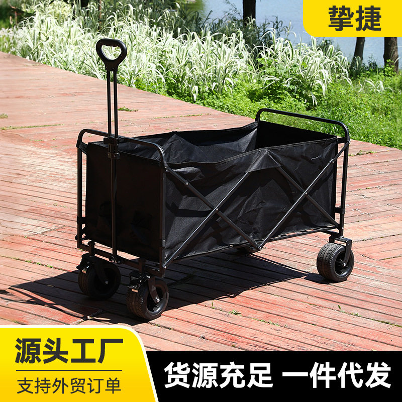 新款擎天柱露营车小推车可折叠摆摊桌板营地车户外野营手拉车