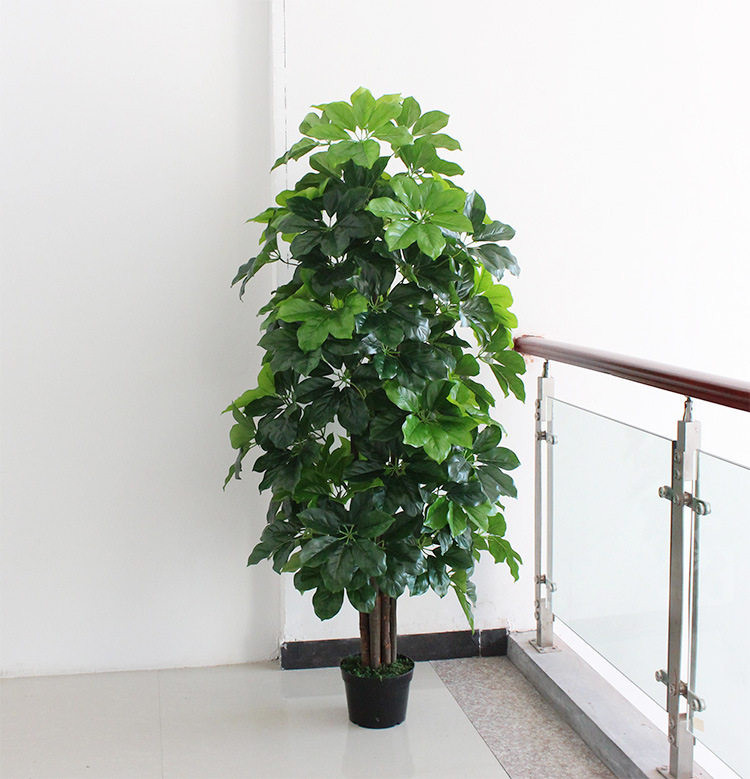 厂家批发仿真植物塑料假树摇钱树金钱树落地盆景室内摆设发财绿植