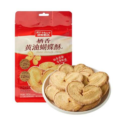 RT-Mart栖香黄油蝴蝶酥180g