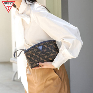 GUESS新款手拎包女士休闲手机包BARSTOW系列印花时尚手拿包