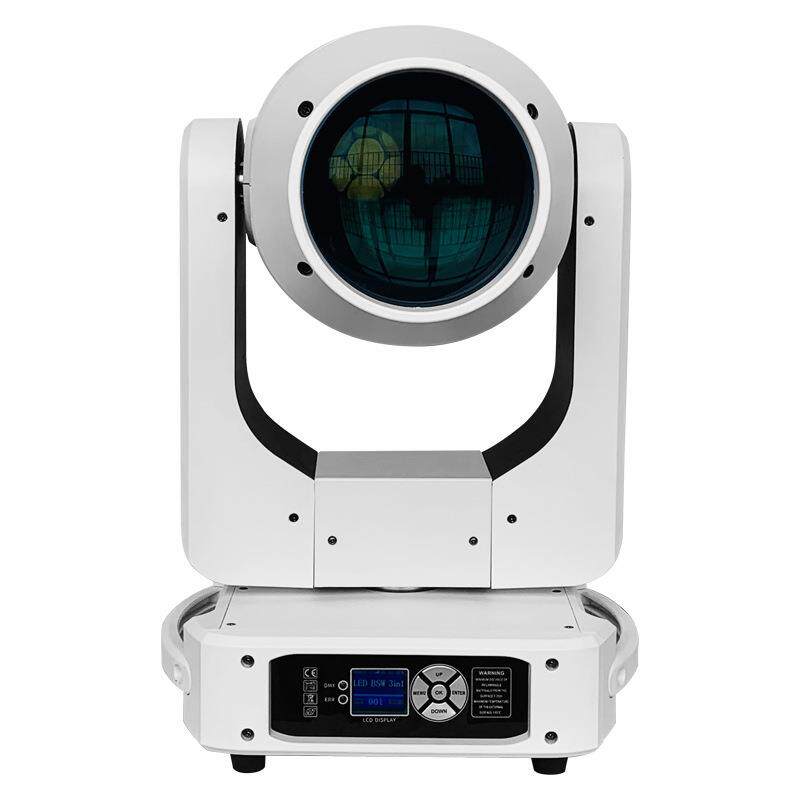 白色舞台灯400W 480W LED摇头光束图案灯三合一BSW婚庆CTO+CMY