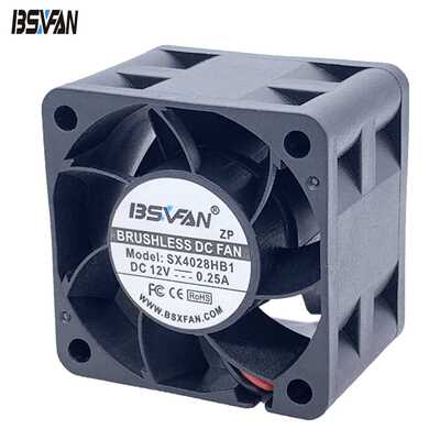 4028散热风扇 5V 24V 涡轮增压 大风量 双滚珠 音响 烘干机风扇