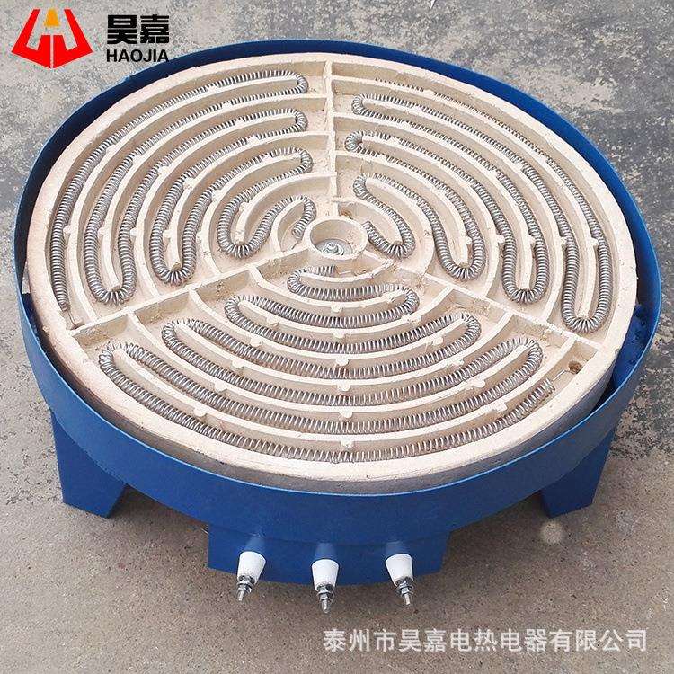 厂家供应耐高温发热工业电热丝大功率电炉盘380v/9kw直径发热盘