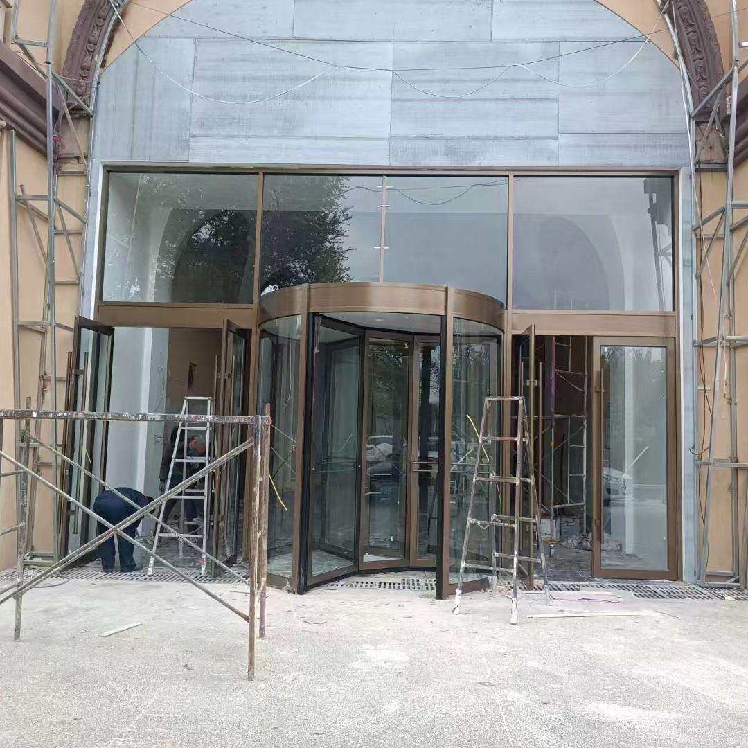 酒店商厦自动旋转门 两翼感应旋转门 自动感应门 酒店三翼旋转门