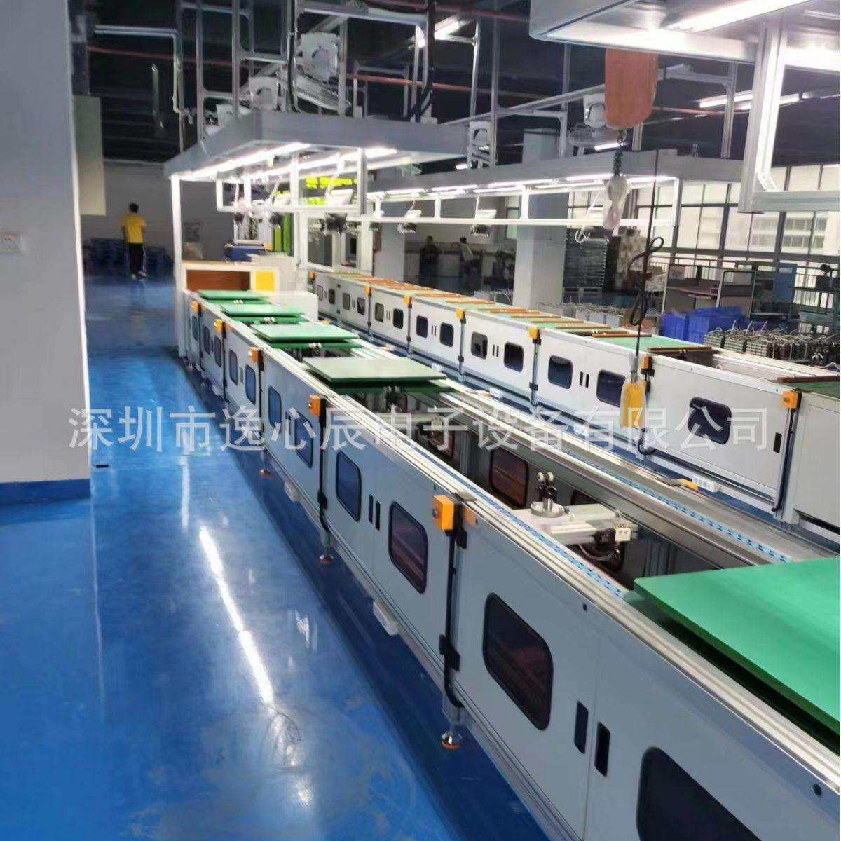 汕尾曲面拼接屏总装线方案设计 综合型自动输送流水线3D建模