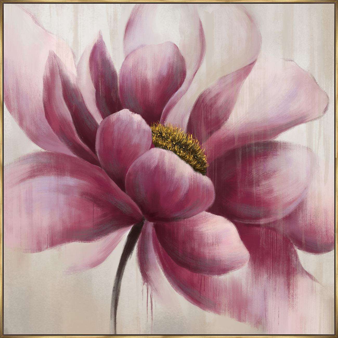 现货现代美式轻奢花卉喷绘装饰画 抽象玄关客厅ps画框挂画