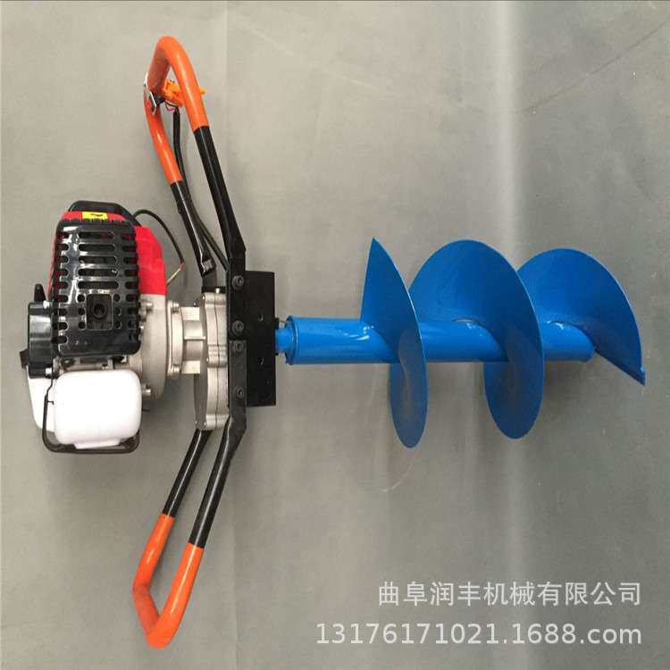 林业栽种汽油挖坑机 山地植树钻眼机 轻便型小型汽油钻眼机