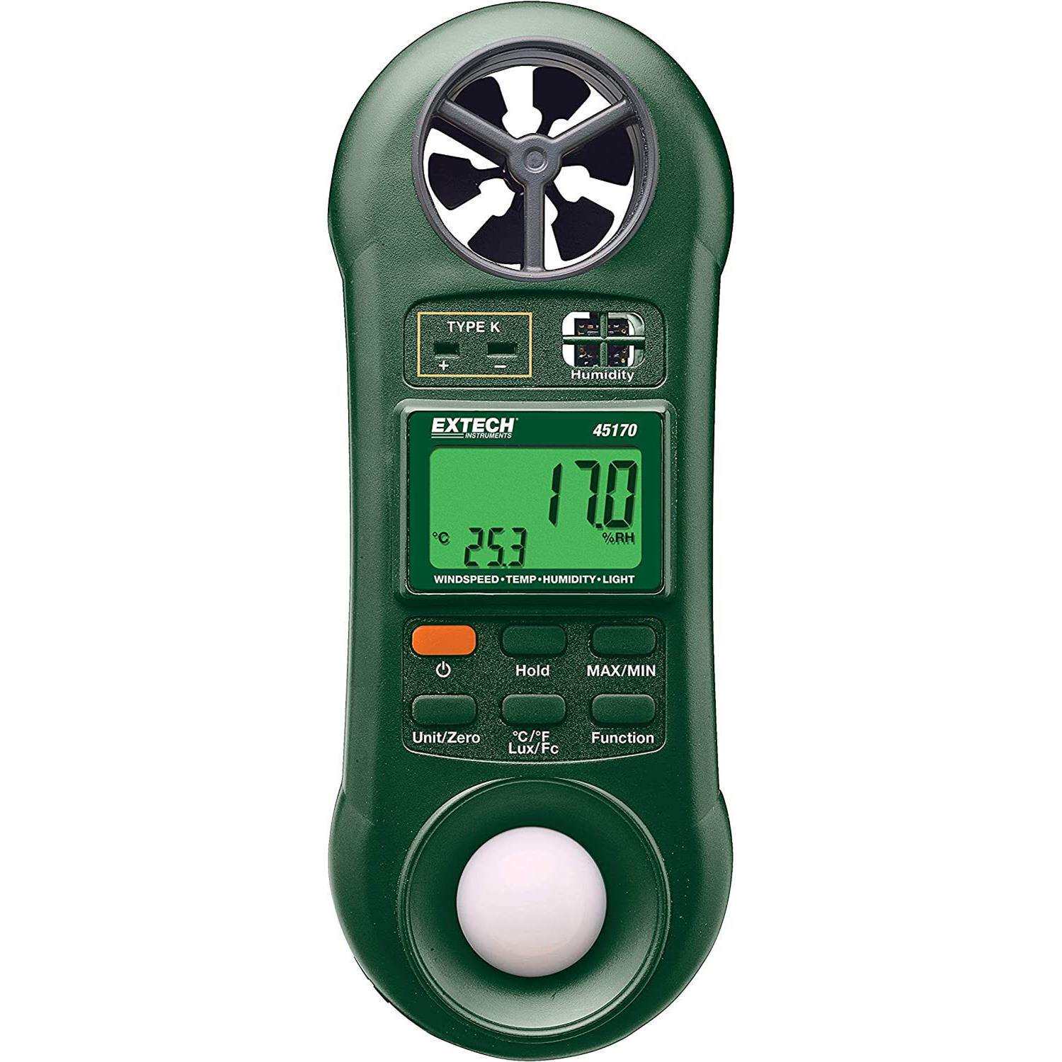 Extech 45170 四合一环境表(湿度-温-风速计-光)