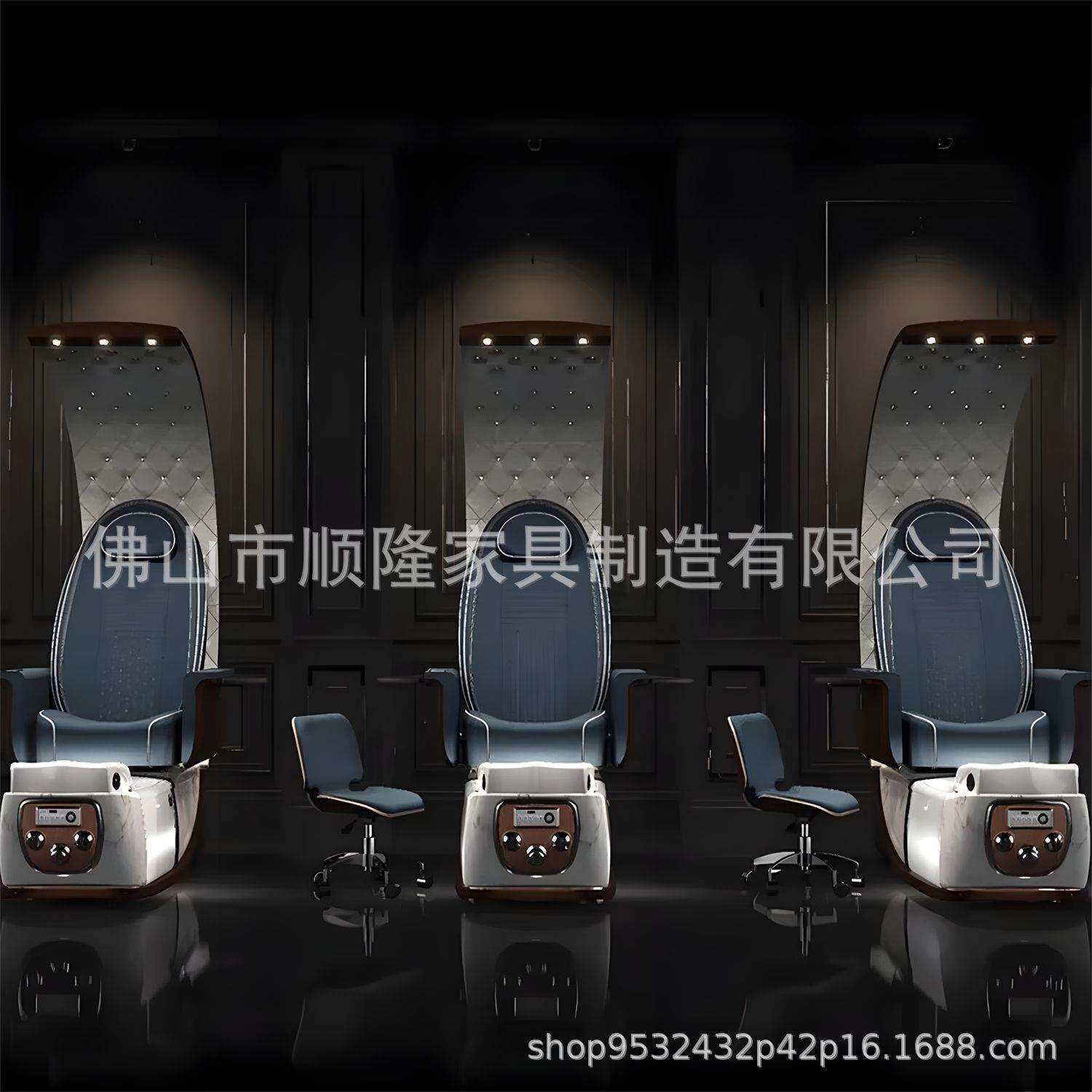 厂家北欧跨境电动按摩沐足泡脚沙发椅沙龙水疗店美甲修脚足浴