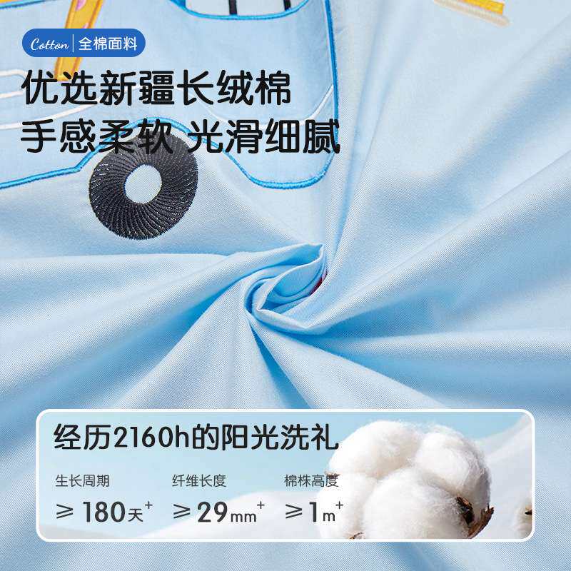 新款独版儿童幼儿园被子三件套a类宝宝入园专用午睡春夏婴儿床品