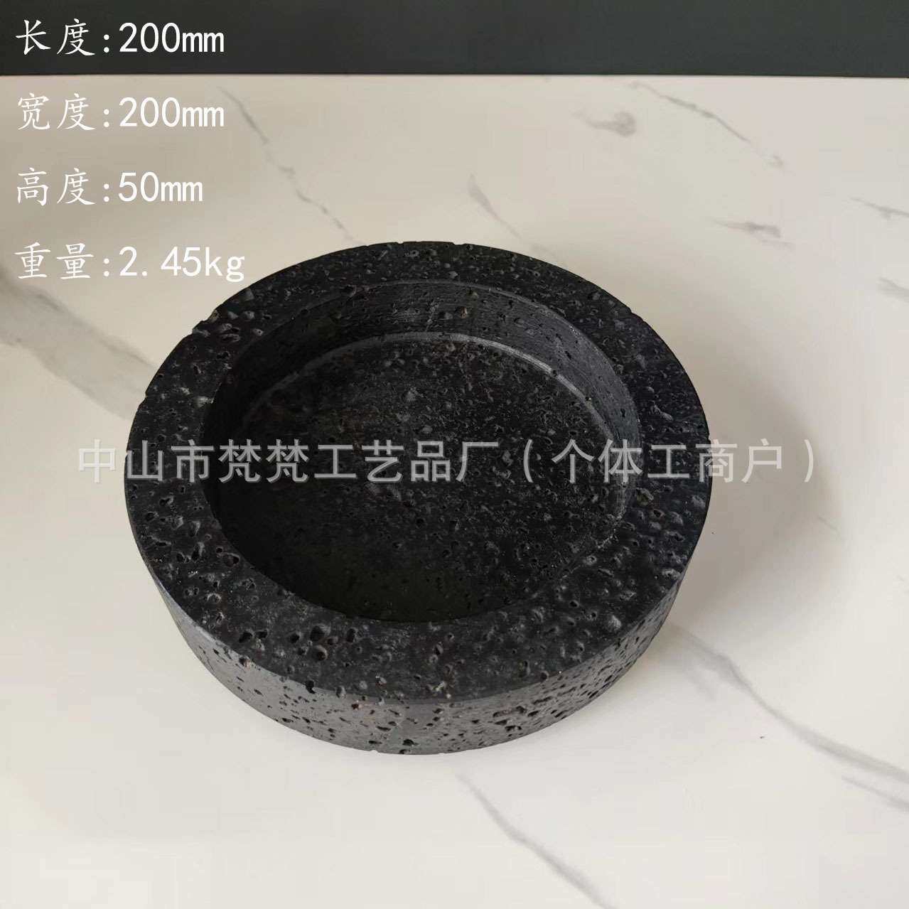 简约风天然大理石绿植花盆售楼部茶几植物花器软装家居装饰摆件