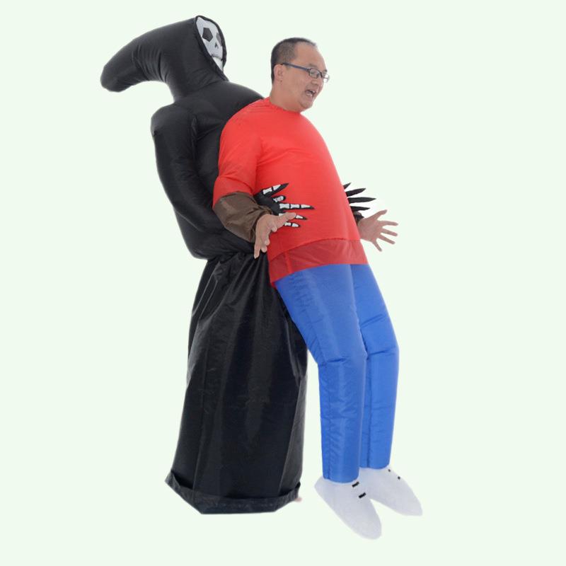 万圣节充气表演服装外星鬼抱人圣诞节感恩节搞笑人偶演出装扮道具