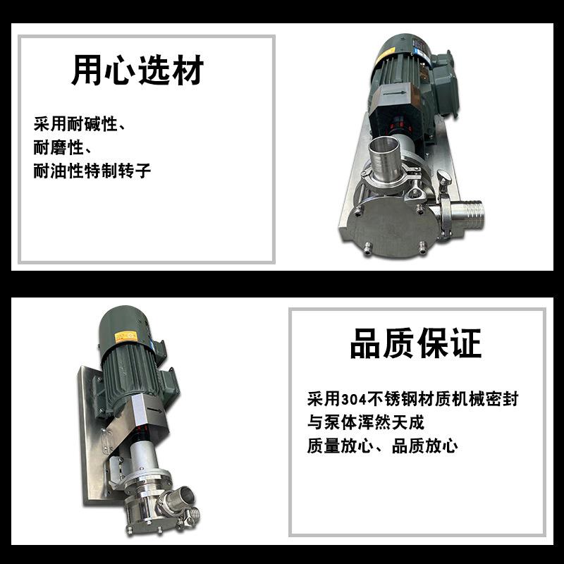 柔性转子泵豆腐脑豆渣豆浆豆子柔性泵挠性泵豆腐坊用转子泵输送泵